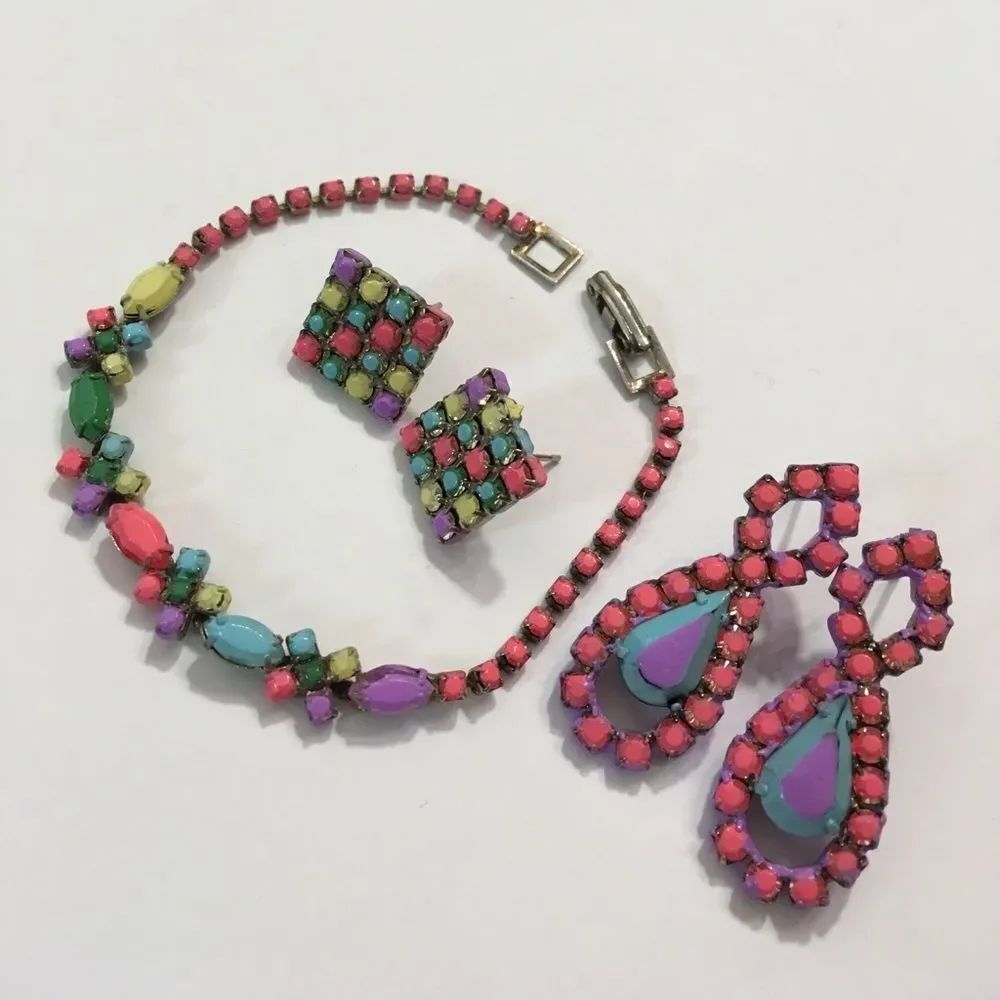 Repainted PastelโRhinestone Jewelry